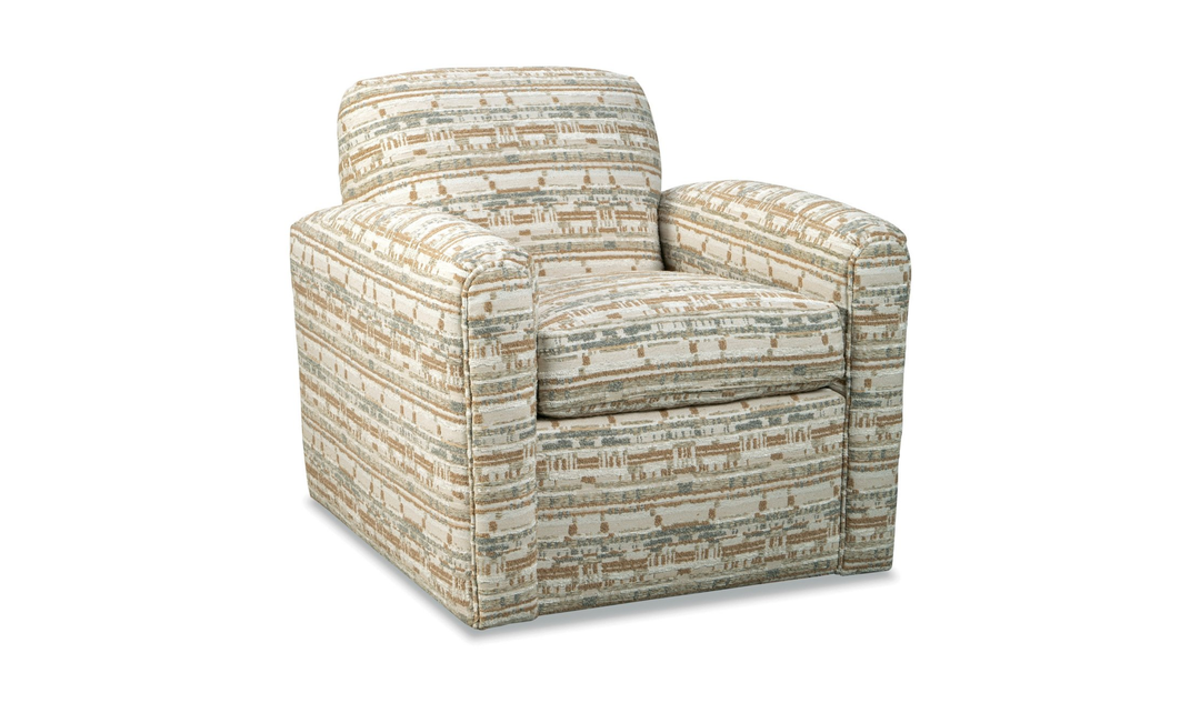 Klaussner Briarwood Transitional Fabric Swivel Chair