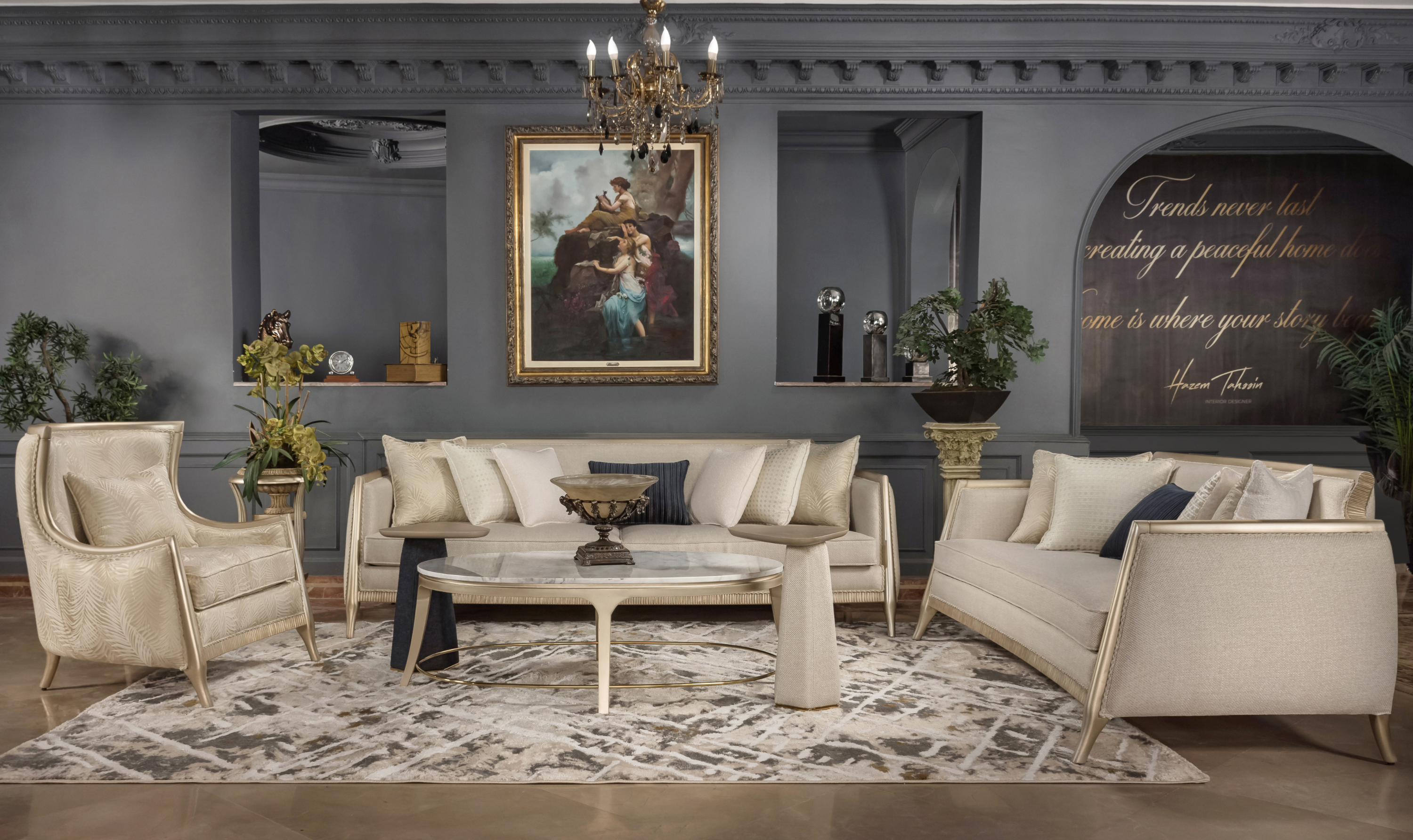 Klaussner California Mastercrafted Living Room Set