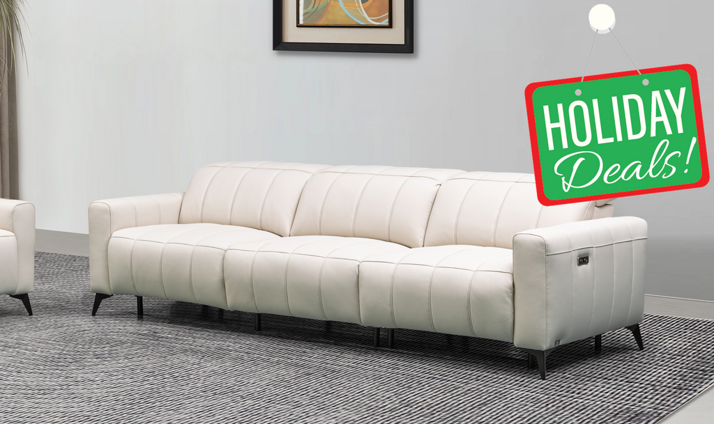 Klaussner Capri 3 Seater Power Reclining Sofa With Adjustable