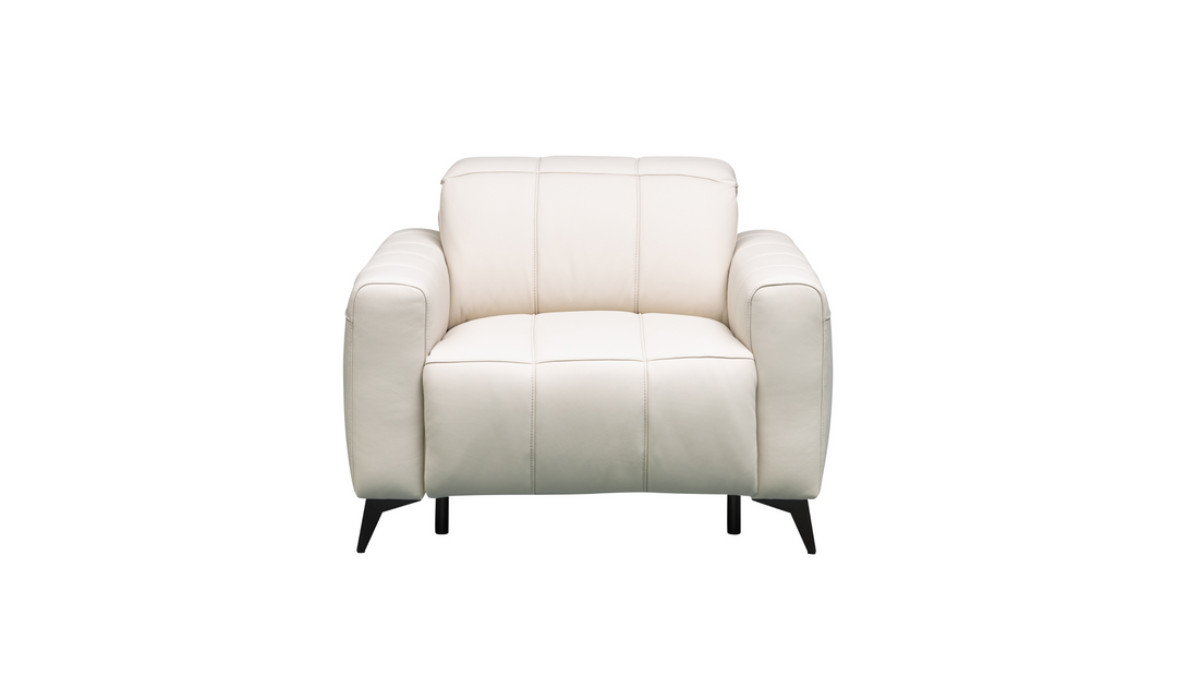 Klaussner Capri Beige Reclining Chair With Power Footrest And Adjustable Headrest-Jennifer Furniture