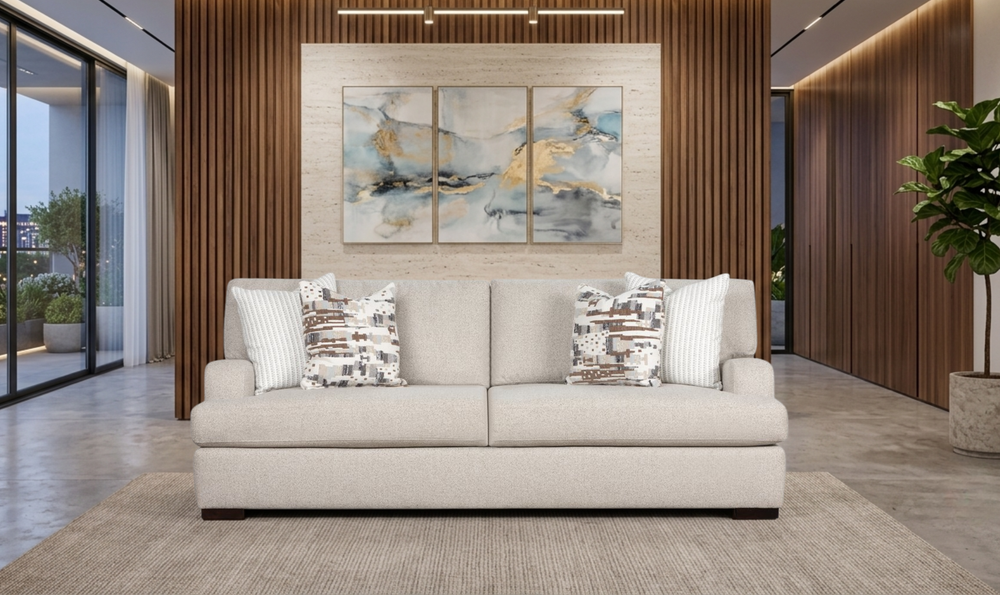 Klaussner Capri Sofa with Track Arms-JenniferFurniture