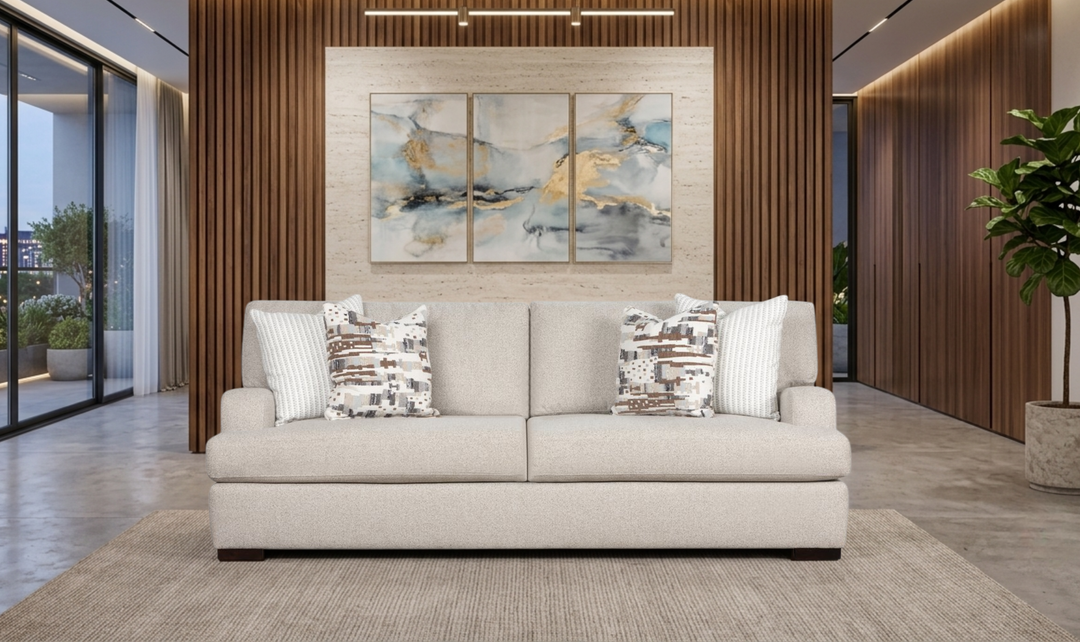 Klaussner Capri Sofa with Track Arms-JenniferFurniture