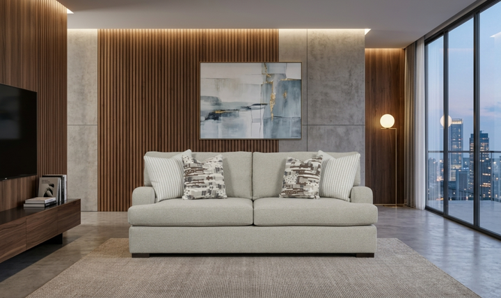 Klaussner Capri Sofa with Track Arms-JenniferFurniture