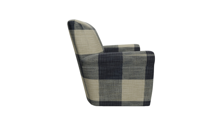 Klaussner Casaford Fabric Swivel Chair with Tight Back - Jennifer Furniture