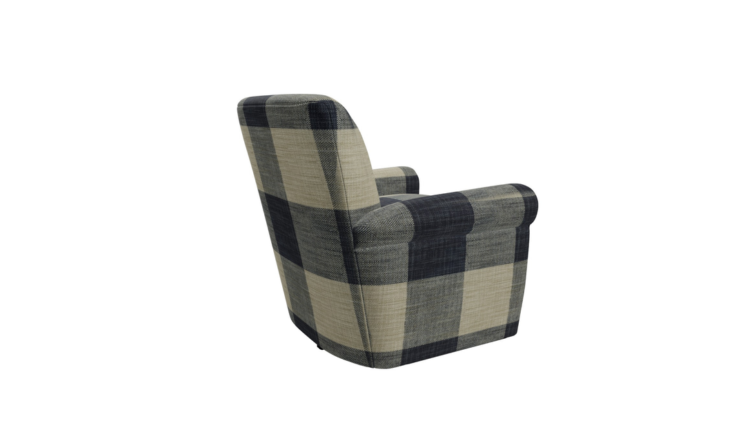 Klaussner Casaford Fabric Swivel Chair with Tight Back - Jennifer Furniture