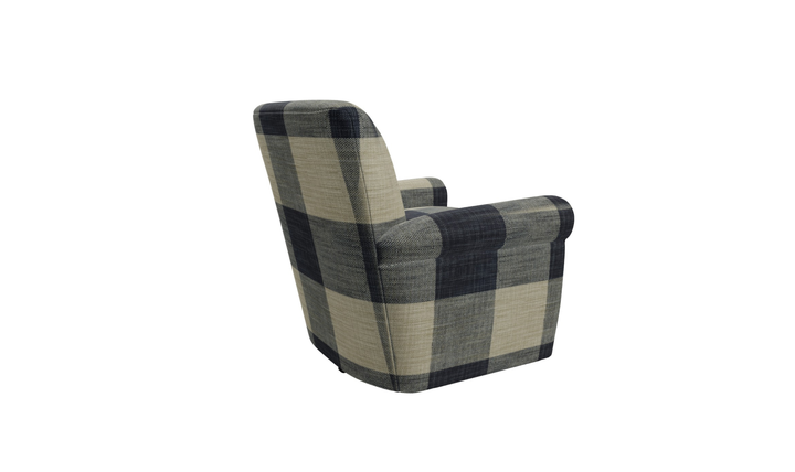 Klaussner Casaford Fabric Swivel Chair with Tight Back - Jennifer Furniture