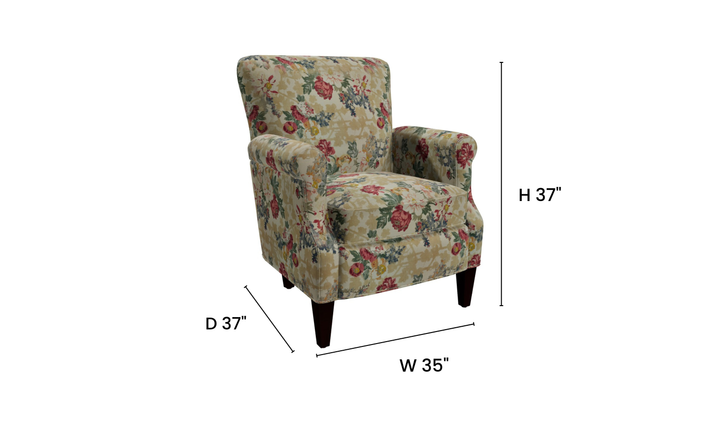 Klaussner Casaford Fabric Tapered Leg Accent Chair - Jennifer Furniture