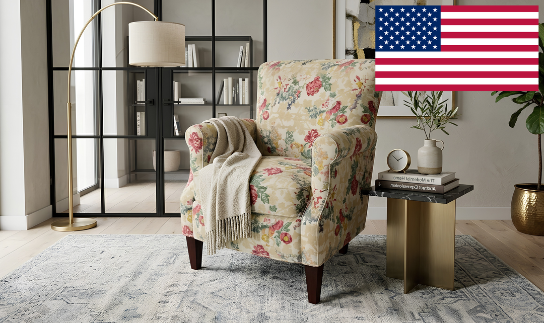 Klaussner Casaford Fabric Tapered Leg Accent Chair - Jennifer Furniture