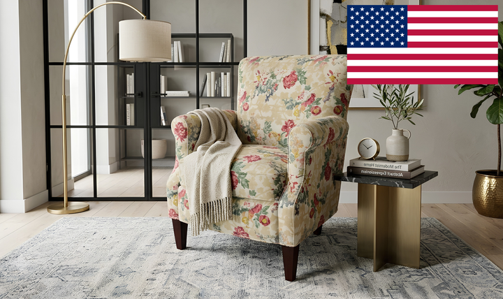 Klaussner Casaford Fabric Tapered Leg Accent Chair - Jennifer Furniture