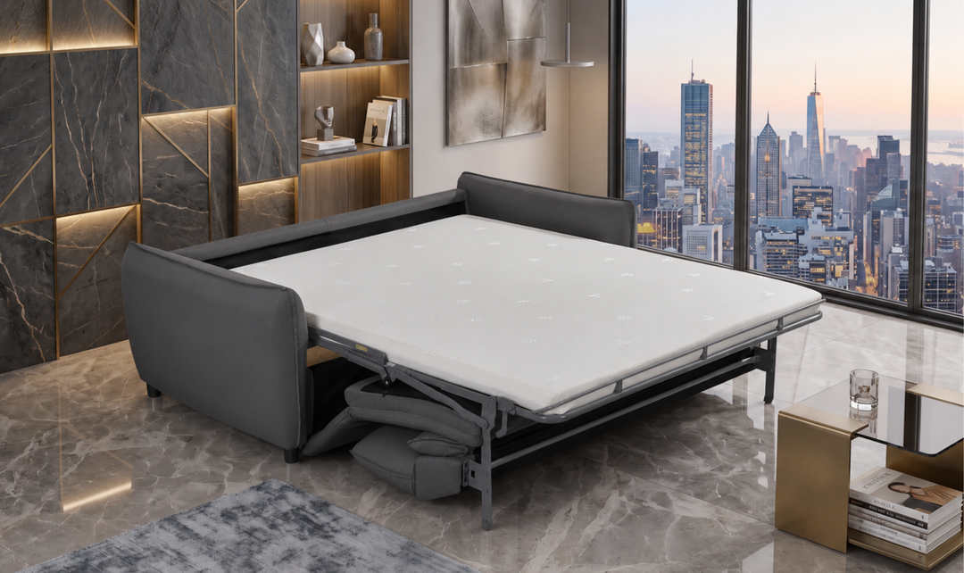 Klaussner Covington Queen Sleeper Sofa with Foam Mattress-Jennifer Furniture