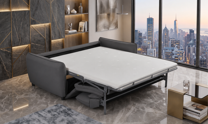 Klaussner Covington Queen Sleeper Sofa with Foam Mattress-Jennifer Furniture