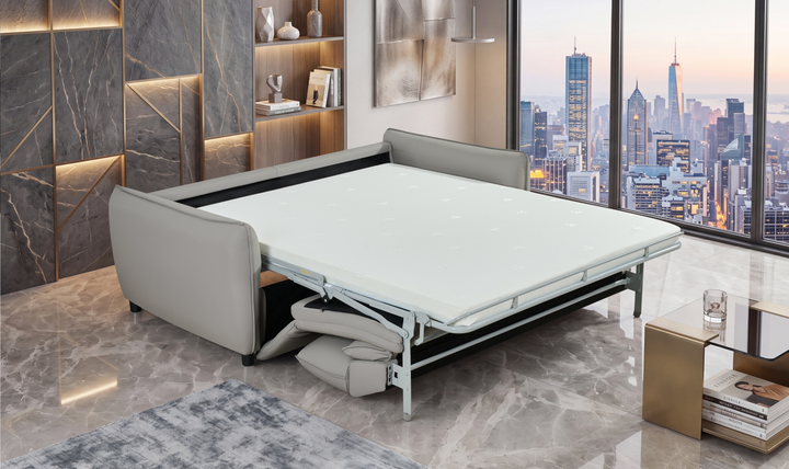 Klaussner Covington Queen Sleeper Sofa with Foam Mattress-Jennifer Furniture