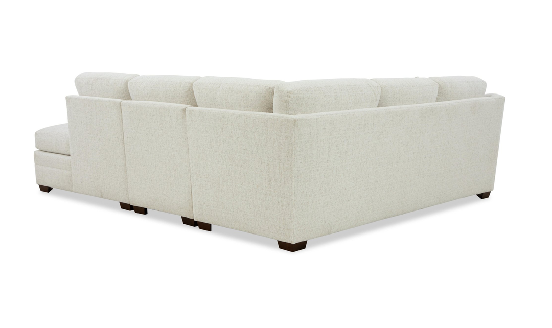 Klaussner Crestview Fabric Modular Sectional with Bumper Chaise-jennifer Furniture