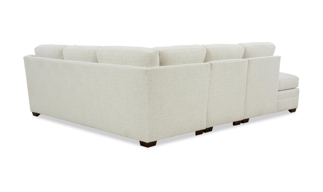 Klaussner Crestview Fabric Modular Sectional with Bumper Chaise-jennifer Furniture