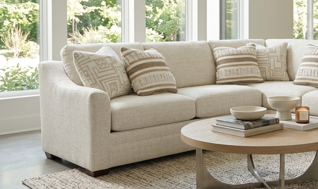 Klaussner Crestview Fabric Modular Sectional with Bumper Chaise-jennifer Furniture