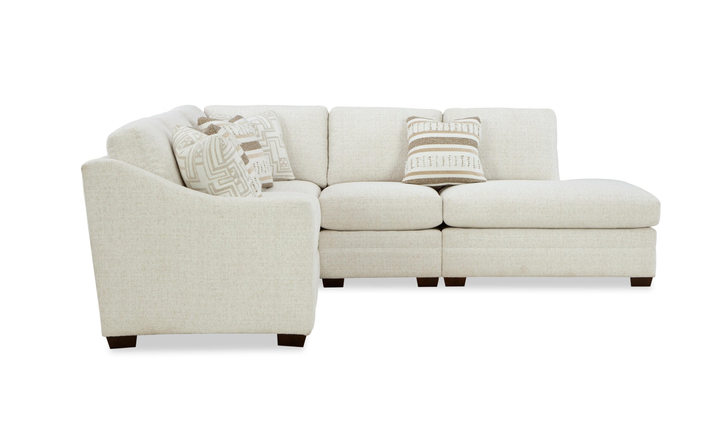 Klaussner Crestview Fabric Modular Sectional with Bumper Chaise-jennifer Furniture
