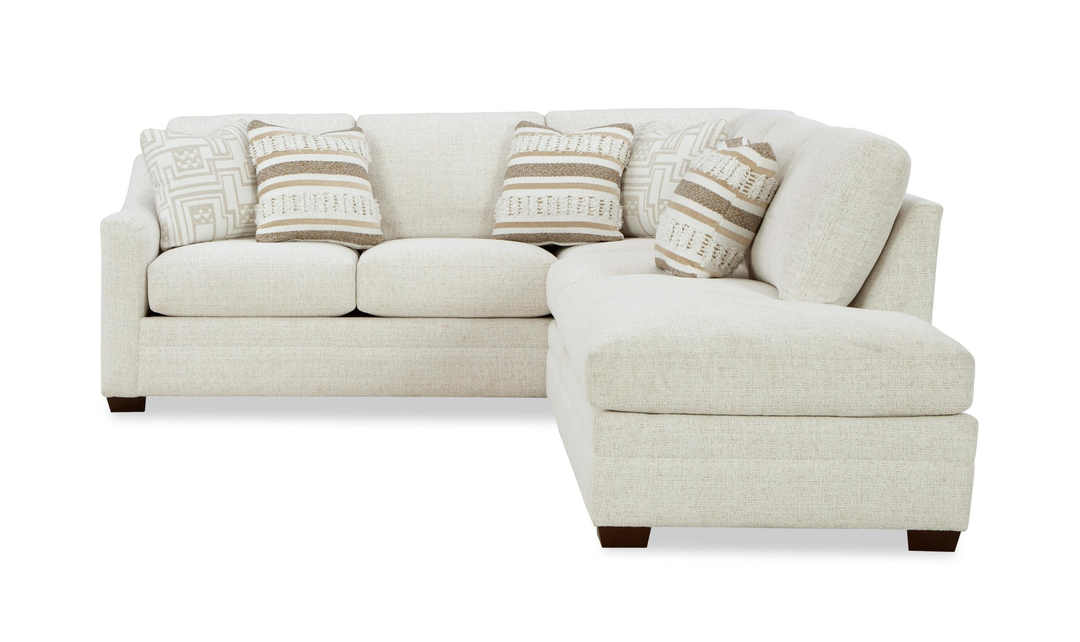 Klaussner Crestview Fabric Modular Sectional with Bumper Chaise-jennifer Furniture