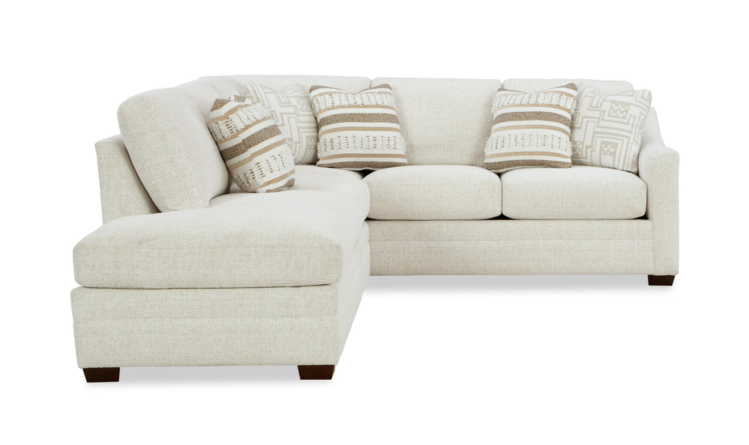 Klaussner Crestview Fabric Modular Sectional with Bumper Chaise-jennifer Furniture