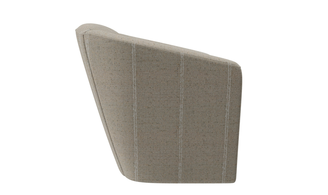 Klaussner Crestview Fabric Swivel Accent Chair with Barrel Back-Jennifer Furniture