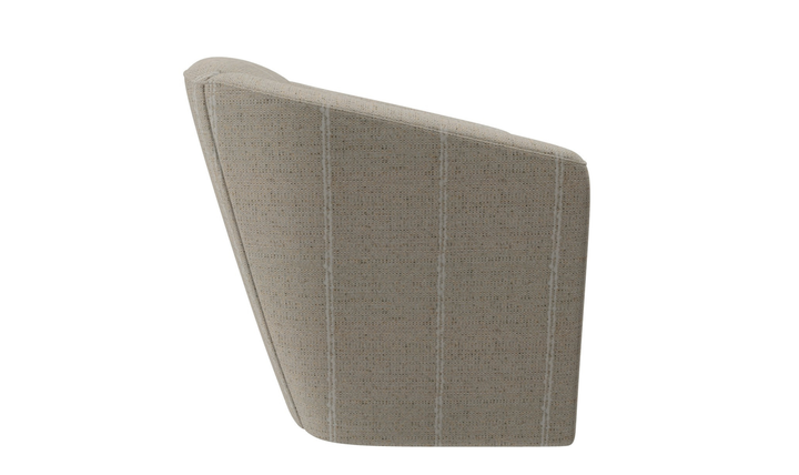 Klaussner Crestview Fabric Swivel Accent Chair with Barrel Back-Jennifer Furniture