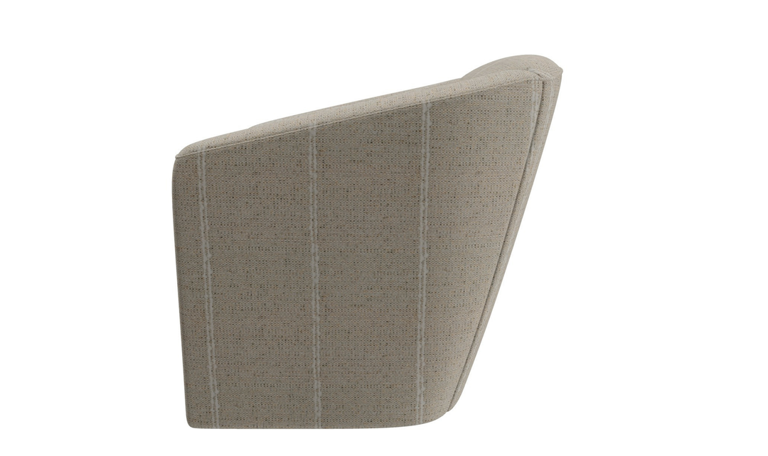 Klaussner Crestview Fabric Swivel Accent Chair with Barrel Back-Jennifer Furniture