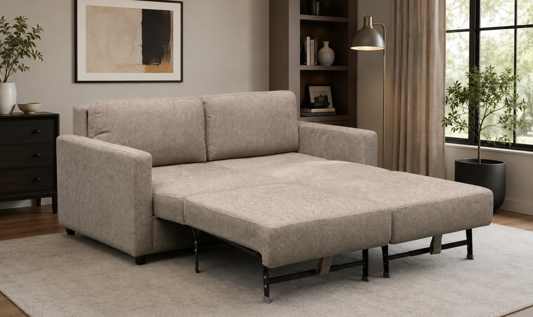 Klaussner Cuddle Queen Fabric Sleeper Sofa With Cloud Fold Function