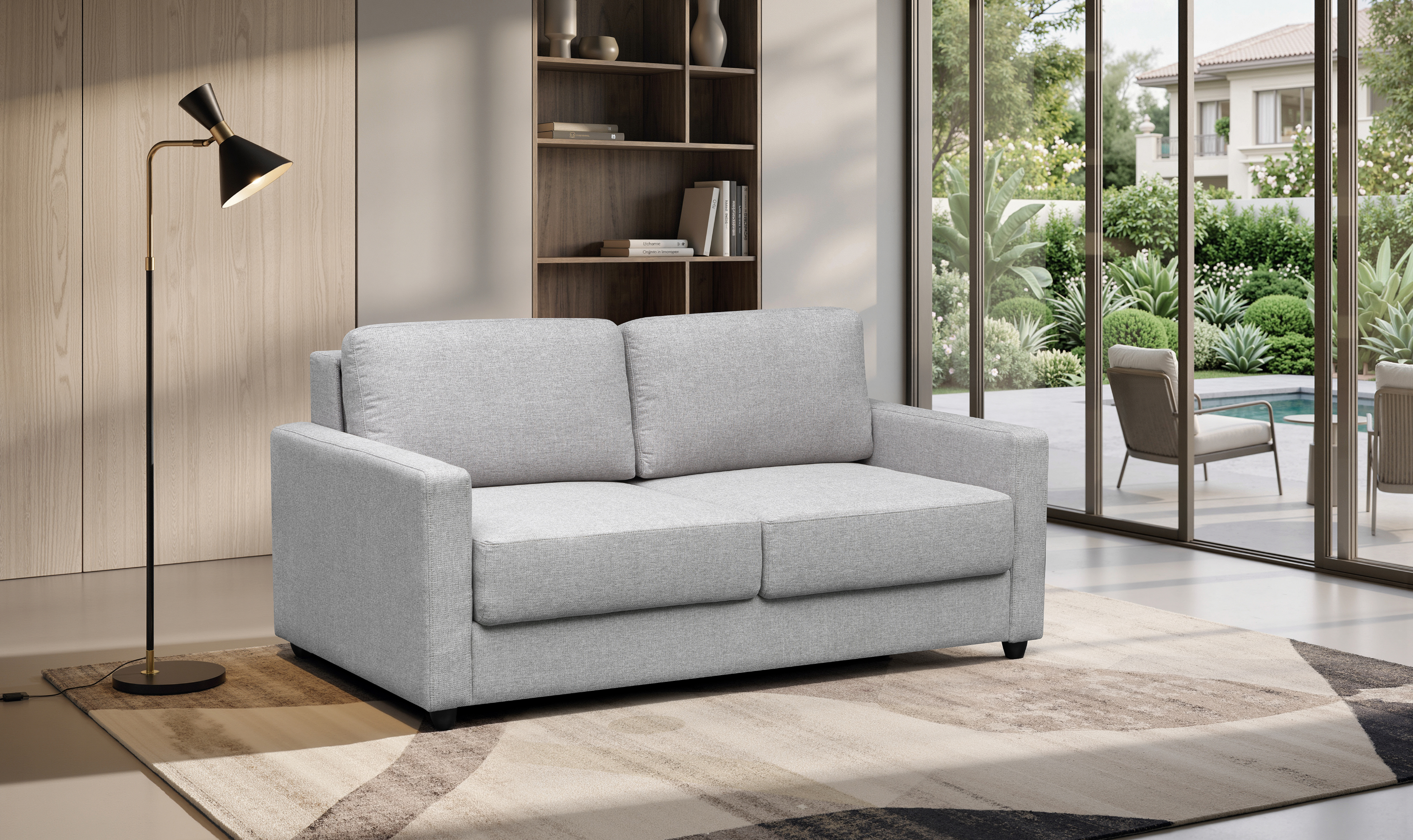 Klaussner Cuddle Queen Fabric Sleeper Sofa With Cloud Fold Function