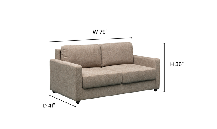 Klaussner Cuddle Queen Fabric Sleeper Sofa With Cloud Fold Function