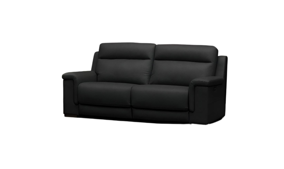 Klaussner Dakota Power Reclining Living Room Set in Black