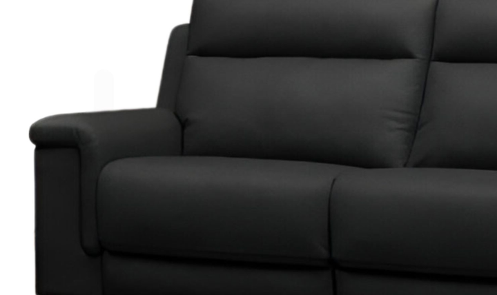 Klaussner Dakota Power Reclining Living Room Set in Black
