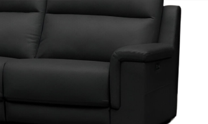 Klaussner Dakota Power Reclining Living Room Set in Black