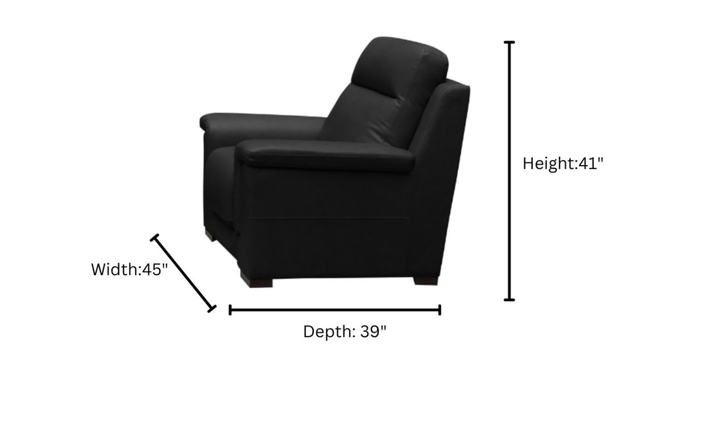 Klaussner Dakota Power Reclining Living Room Set in Black-jennifer furniture