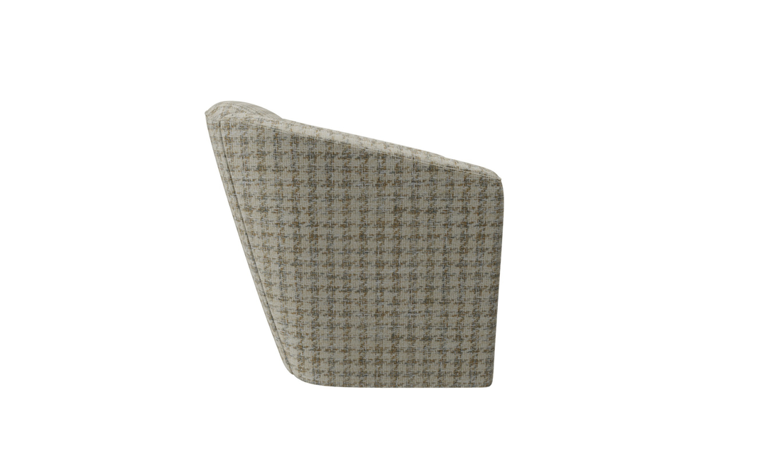 Klaussner Delmont Fabric Swivel Chair with Plush Tight Back - Jennifer Furniture