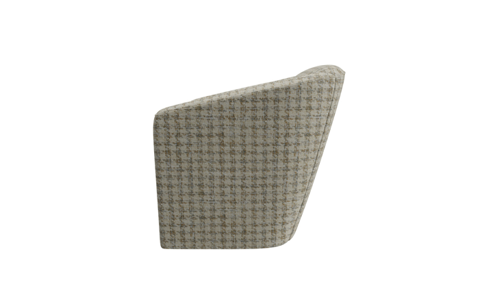 Klaussner Delmont Fabric Swivel Chair with Plush Tight Back - Jennifer Furniture
