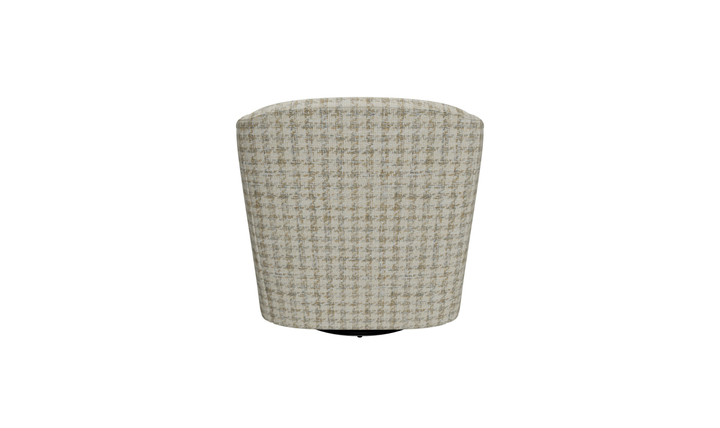 Klaussner Delmont Fabric Swivel Chair with Plush Tight Back - Jennifer Furniture