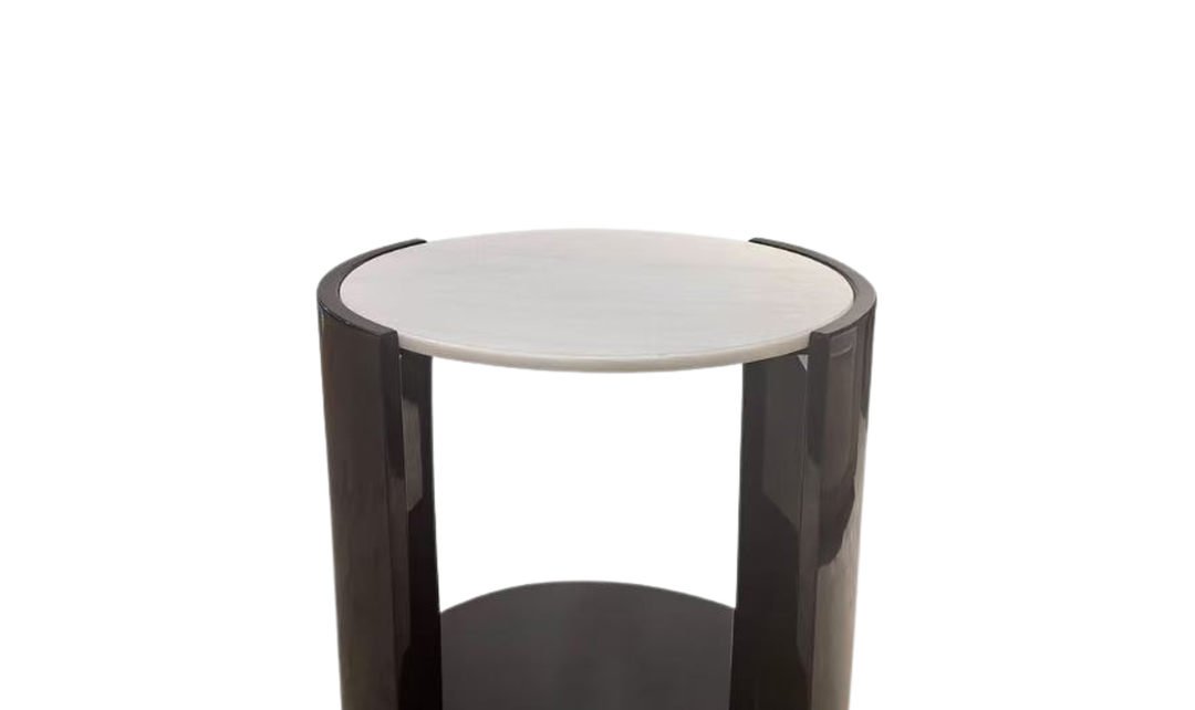 Klaussner Elan Side Table with Marble Top-Jennifer Furniture