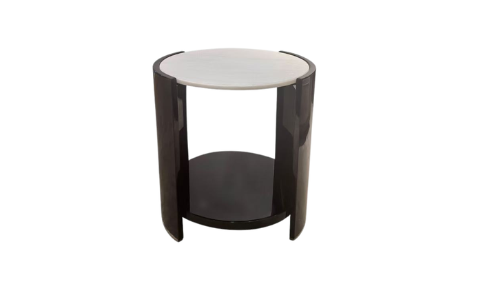 Klaussner Elan Side Table with Marble Top-Jennifer Furniture