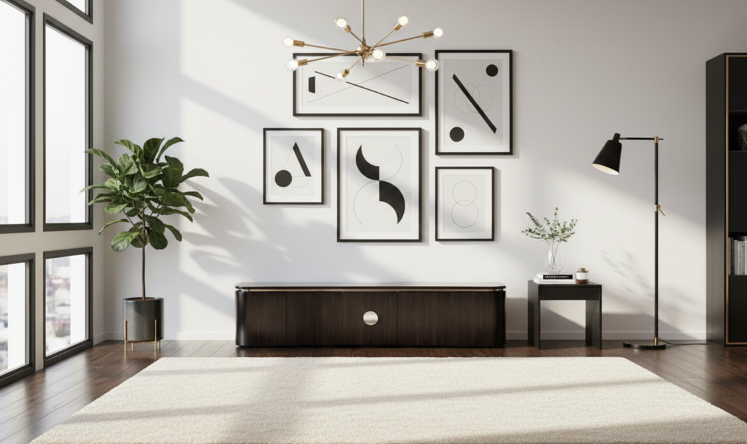 Klaussner Elan TV cabinet with Metal Handle