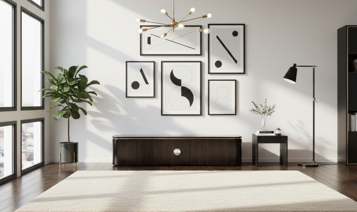 Klaussner Elan TV cabinet with Metal Handle