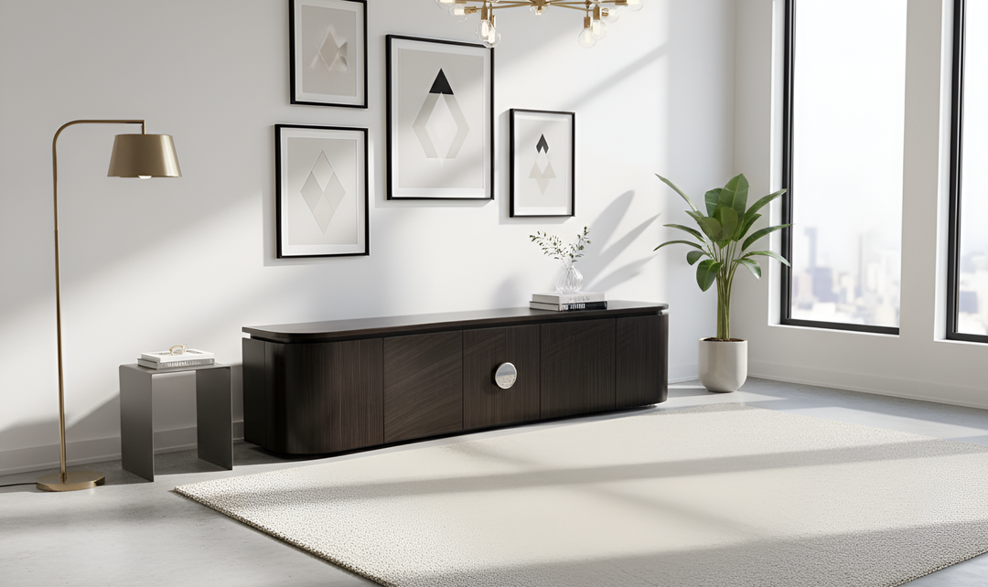Klaussner Elan TV cabinet with Metal Handle