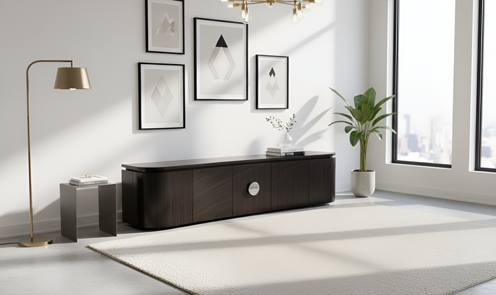 Klaussner Elan TV cabinet with Metal Handle