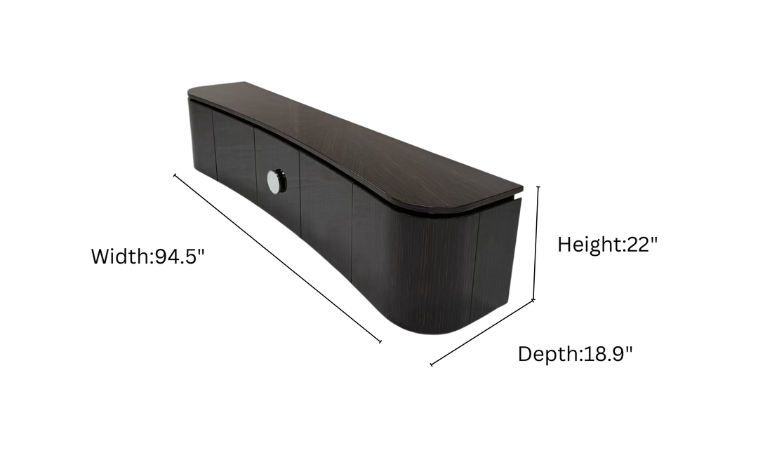 Klaussner Elan TV cabinet with Metal Handle