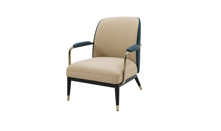 Klaussner leisure chair in Champagne Gold-Jennifer Furniture