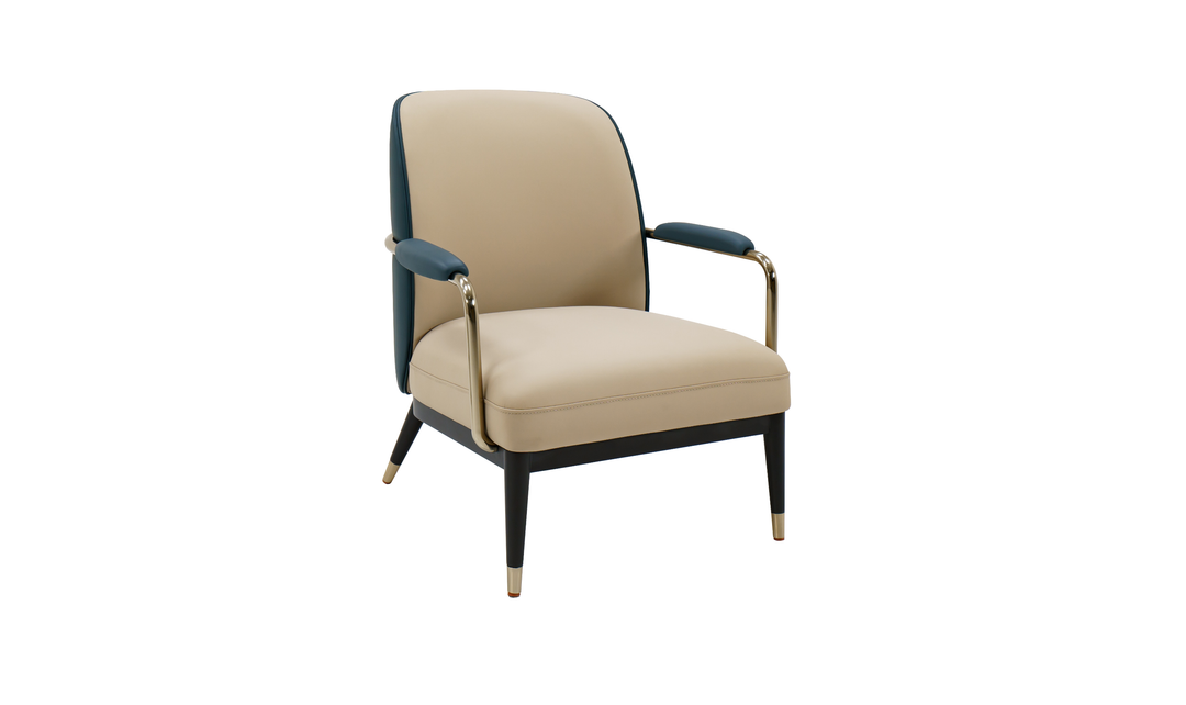 Klaussner  leisure chair in Champagne Gold-Jennifer Furniture