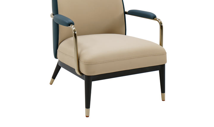 Klaussner leisure chair in Champagne Gold-Jennifer Furniture