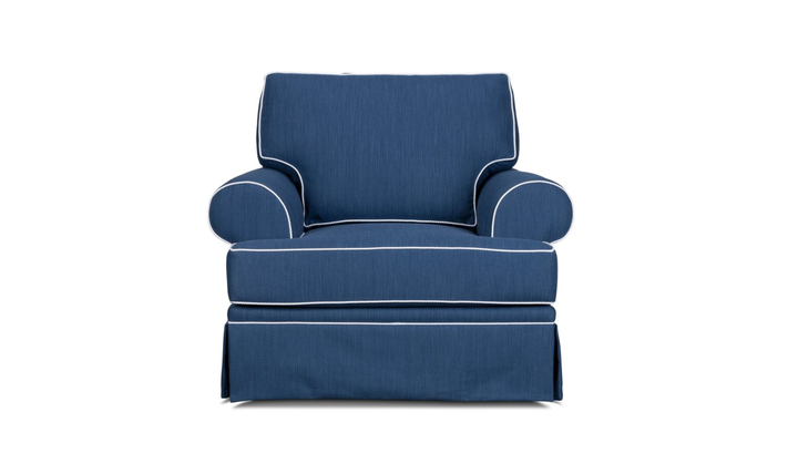 Klaussner Emily Accent Chair with Rolled Arms
