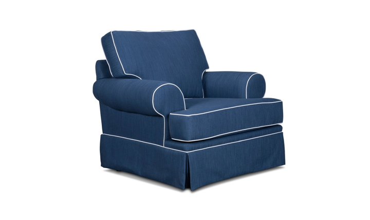 Klaussner Emily Accent Chair with Rolled Arms