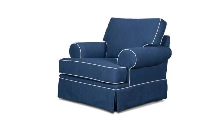 Klaussner Emily Accent Chair with Rolled Arms
