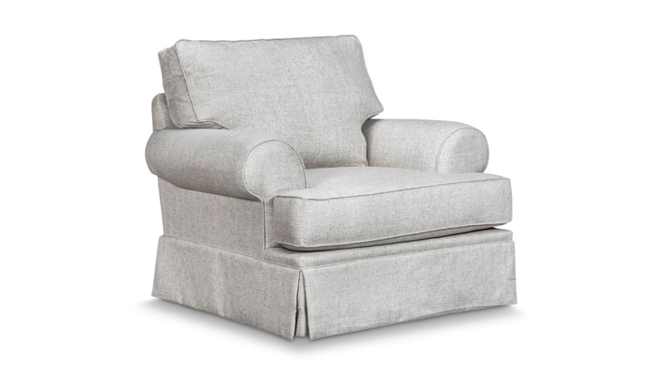 Klaussner Emily Accent Chair with Rolled Arms