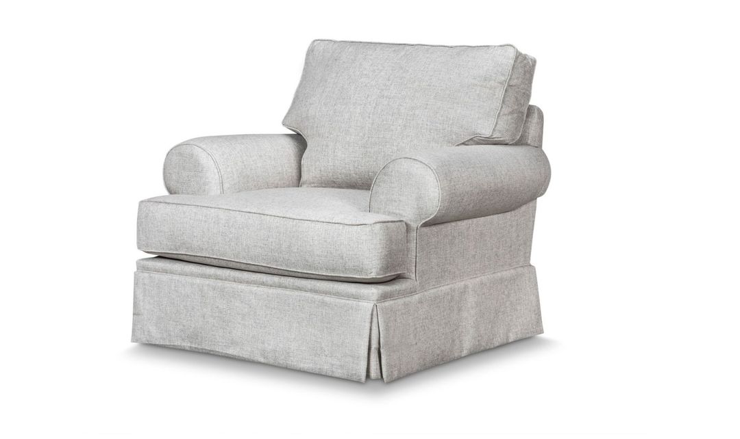 Klaussner Emily Accent Chair with Rolled Arms